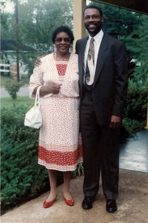 Anne Byrd and James Anderson posing