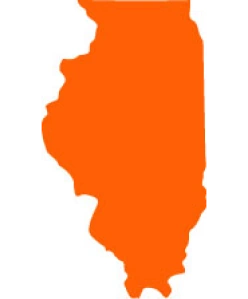 outline of the state of Illinois